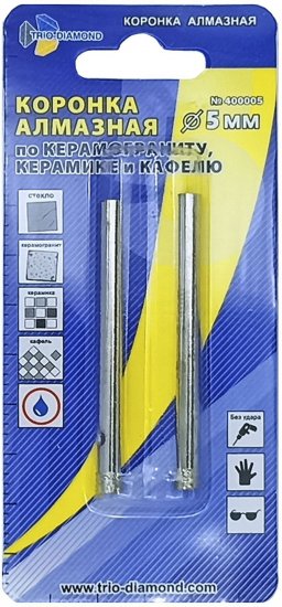 Коронка по керамике Trio-Diamond 400005 5 мм