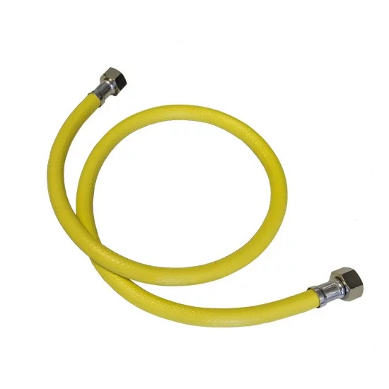 Шланг для газа ПВХ армированный СТМ 3/4 ВР(г) х 3/4 ВР(г) 50 см желтый