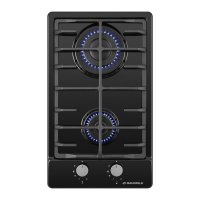 Варочная панель газовая Maunfeld EGHE.32.6CB/G 2 конфорки черная