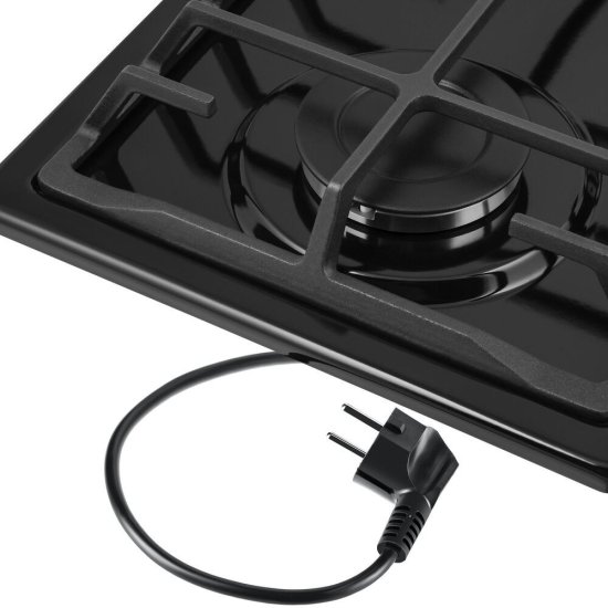 Варочная панель газовая Maunfeld EGHE.32.6CB/G 2 конфорки черная