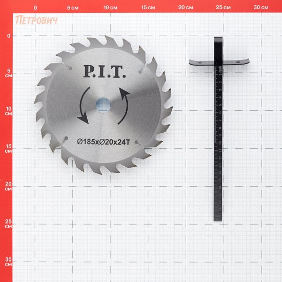 Пила дисковая электрическая P.I.T. PKS185-C4 1200 Вт 185 мм
