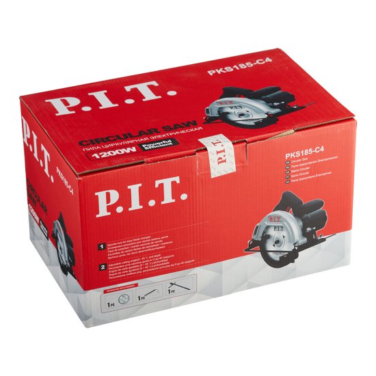 Пила дисковая электрическая P.I.T. PKS185-C4 1200 Вт 185 мм