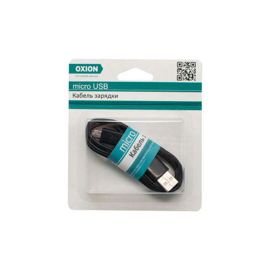 Кабель Oxion USB-micro USB 0.8 м цвет черный