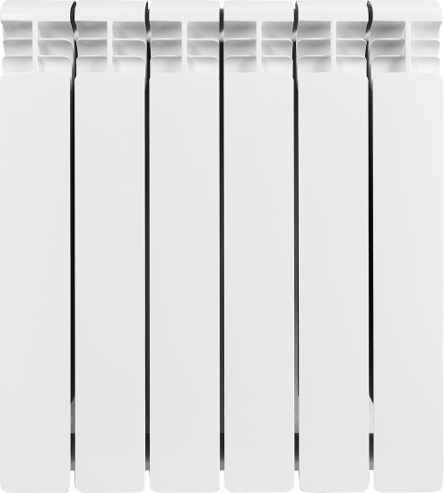 Радиатор секционный Rifar Alum RAL50006 500/90 6 секций боковое подключение алюминий белый