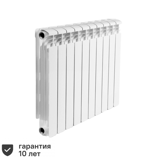 Радиатор секционный Rifar Alum RAL50010 500/90 10 секций боковое подключение алюминий белый