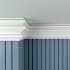 Плинтус потолочный из экополимера ударопрочный 80х30х2000 мм Bello Deco XPS К6