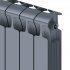 Радиатор секционный Rifar Monolit M50004RAL7012 500/100 4 секции боковое подключение биметалл серый