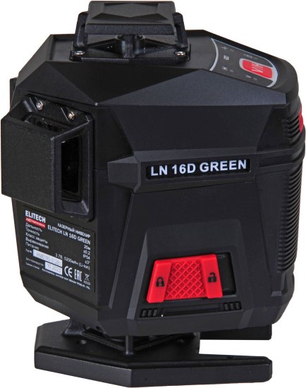 Нивелир лазерный Elitech HD LN 16D зеленый луч, 20 м