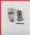 Цилиндр Palladium AL 60 C T01 AB 60 30х30 мм ключ/вертушка античная бронза