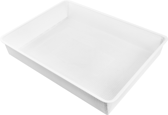 Корзина мелкосетчатая Титан-GS 53.5x8.5x41 см сталь цвет белый