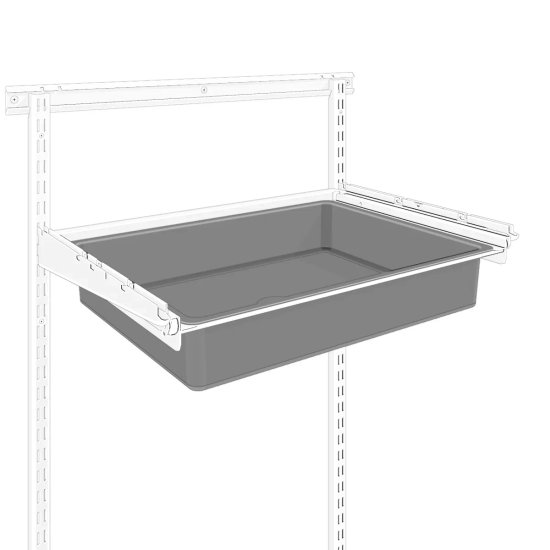 Корзина мелкосетчатая Титан-GS 53.5x8.5x41 см сталь цвет белый