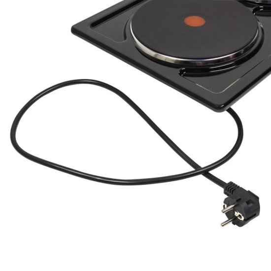 Варочная панель электрическая Maunfeld EEHE.32.4B 2 конфорки черная