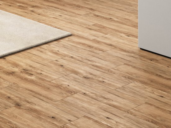 Глазурованный керамогранит Cersanit Lasvik 17137 18.5x59.8x0.75 см 1.216 м² матовый цвет светло-коричневый рельеф