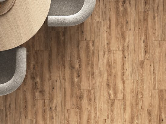 Глазурованный керамогранит Cersanit Lasvik 17137 18.5x59.8x0.75 см 1.216 м² матовый цвет светло-коричневый рельеф