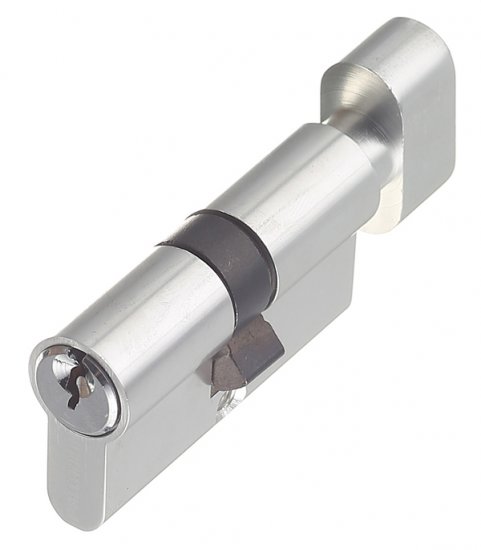 Цилиндр Palladium AL 60 T01 CP 60 30х30 мм ключ/вертушка хром