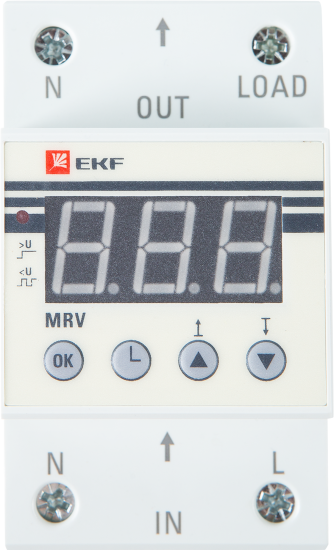 Реле напряжения с дисплеем EKF MRV 63A