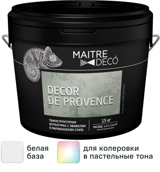 Штукатурка тонкоструктурная Maitre Deco «Decor de Provence» эффект марокканского стиля 15 кг