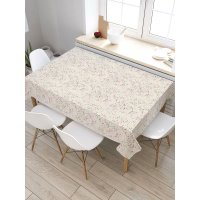 Прямоугольная водоотталкивающая скатерть на стол JOYARTY Мелковые сердечки