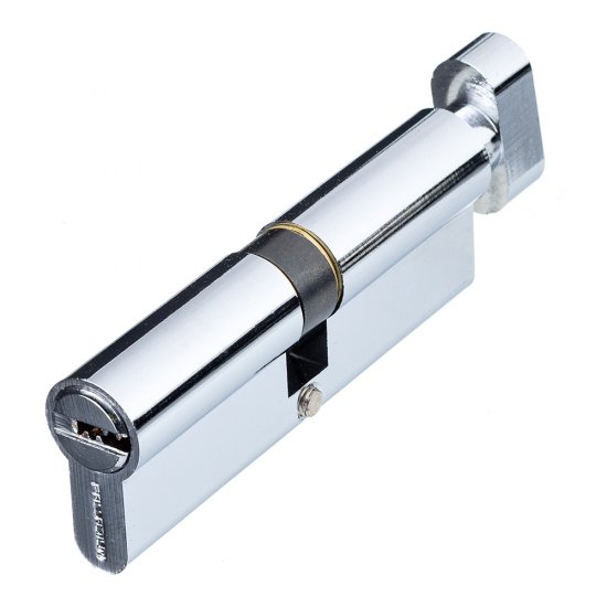 Цилиндр Palladium C BK CP 90 45х45 мм ключ/вертушка хром
