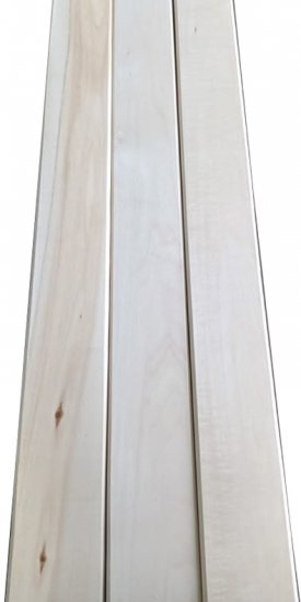 Полок 26x90x2400 мм Липа сорт AB прямой с фаской угла