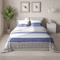 Комплект постельного белья Mona Liza Stripes полутораспальный Plus бязь синий