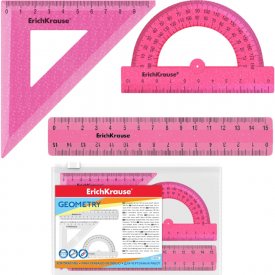 Геометрический набор ErichKrause Glitter