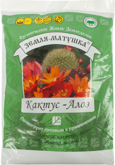 Почвогрунт Земля-Матушка кактус-алоэ 3л