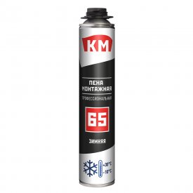 Пена монтажная профессиональная КМ 65 зимняя 860 мл