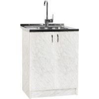 Тумба SANTREK 60*50 цвет карара (2 дверцы) (ЛДСП)