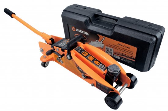 Домкрат гидравлический Вихрь ДМК-2.5ФК, 2.5 т высота подъема 140-390 мм