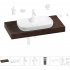 Комплект мебели для ванной комнаты с раковиной Wellsee Genuine Tree