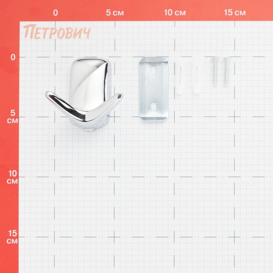 Крючок для ванной Fora Flower двойной на шуруп металл хром (FOR-FL053/6680)