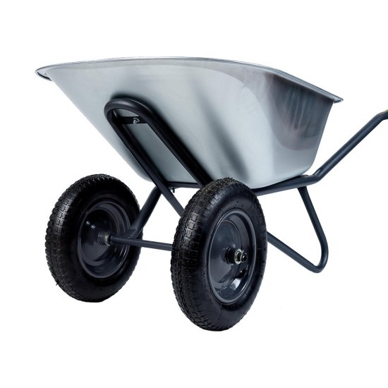 Тачка садово-строительная двухколесная Павловская Заря 120 л 250 кг (ТДУ2-М115)