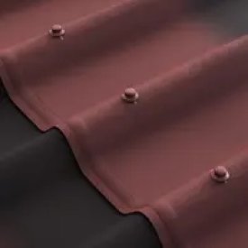 Лист Черепица Ондулин DIY 3.3x820x1950 мм красный