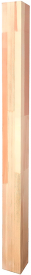 Столб лестничный цельноламельный лиственница сорт Экстра прямой 80x80x1200 мм