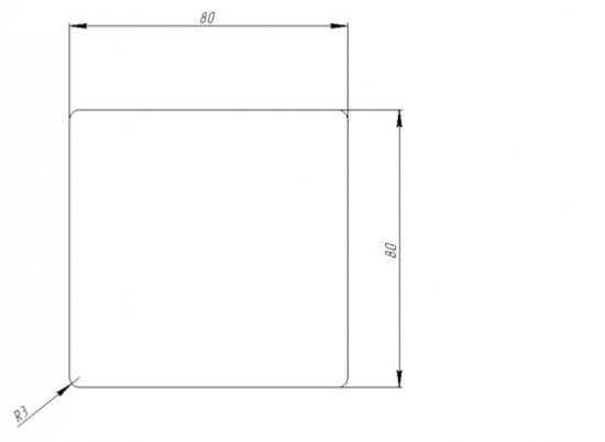 Столб лестничный цельноламельный лиственница сорт Экстра прямой 80x80x1200 мм