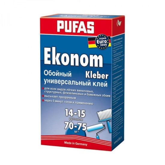 Универсальный клей для обоев Pufas ЭКОНОМ