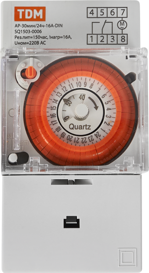 Реле аналоговое суточное TDM Electric АР-30мин/24ч-16А