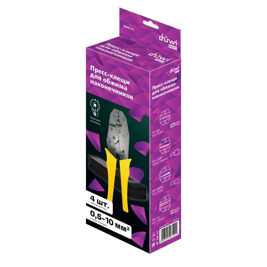 Кримпер Duwi Profi 4 матрицы для обжима