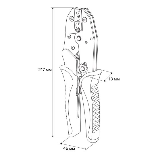 Кримпер Duwi Profi 4 матрицы для обжима