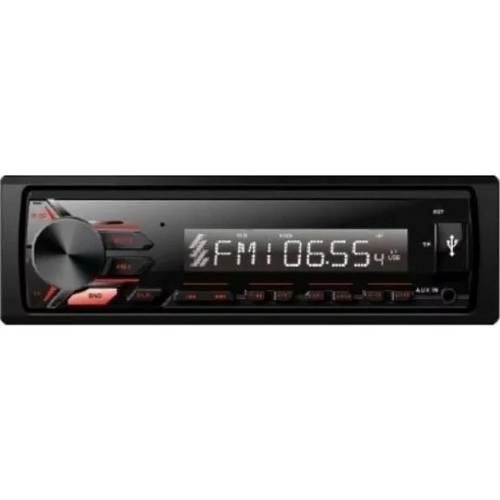 Автомагнитола FIVE (1din/красная/Bluetooth/USB/AUX/SD/FM/4*50) F26R