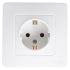 Розетка встраиваемая Systeme Electric Blanca с заземлением без шторок 16 А цвет белый
