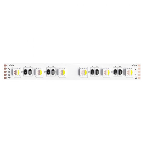 Лента светодиодная Arte Lamp SMD 5050 (A2406012-01-RGB4K) 4000К RGB свет 14,4 Вт 24 В IP20 5 м