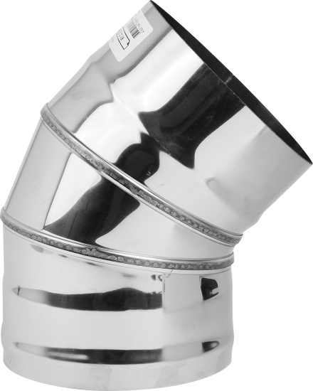 Отвод для круглых воздуховодов Corax ф150 мм 45 градусов