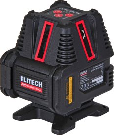 Нивелир лазерный Elitech HD LN 8D зеленый луч, 20 м