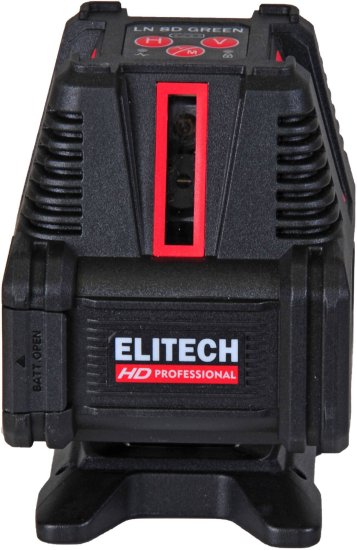 Нивелир лазерный Elitech HD LN 8D зеленый луч, 20 м