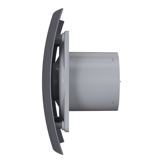 Вентилятор осевой DiCiTi Breeze 5C dark gray metal с обратным клапаном 237х190 мм d125 мм серый