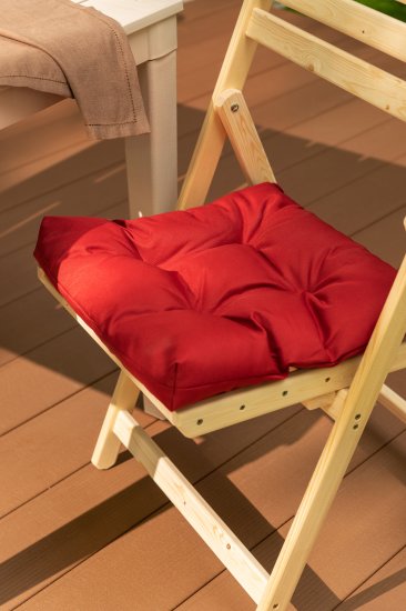 Подушка для стула Туба-Дуба Дачные Посиделки ПДП001 40x40 см цвет вишнёвый