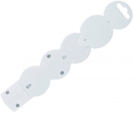 Колодка для удлинителя Duwi 4 розетки с заземлением 3680 Вт цвет белый