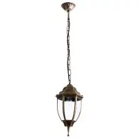 Светильник садово-парковый подвесной Arte Lamp Pegasus черно-золотой 170 мм E27 60 Вт IP44 (A3151SO-1BN)